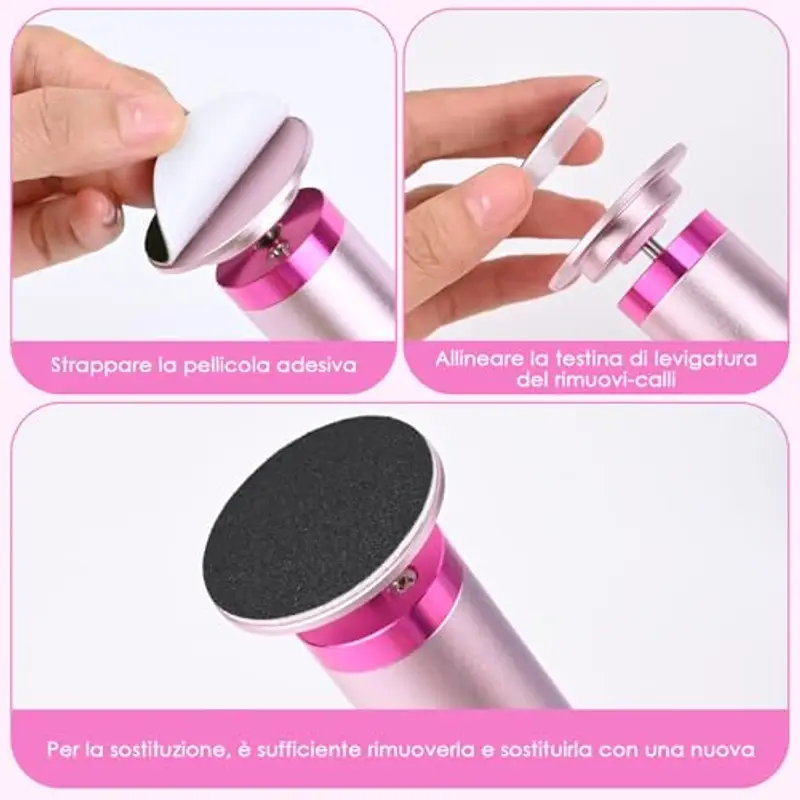 SternSinn 60 pezzi di carta vetrata per lima elettrica per piedi, grana 30 x 80# + grana 30 x 120# inclusa per la rimozione dei calli dai piedi (Platorello abrasivo) miniatura 2