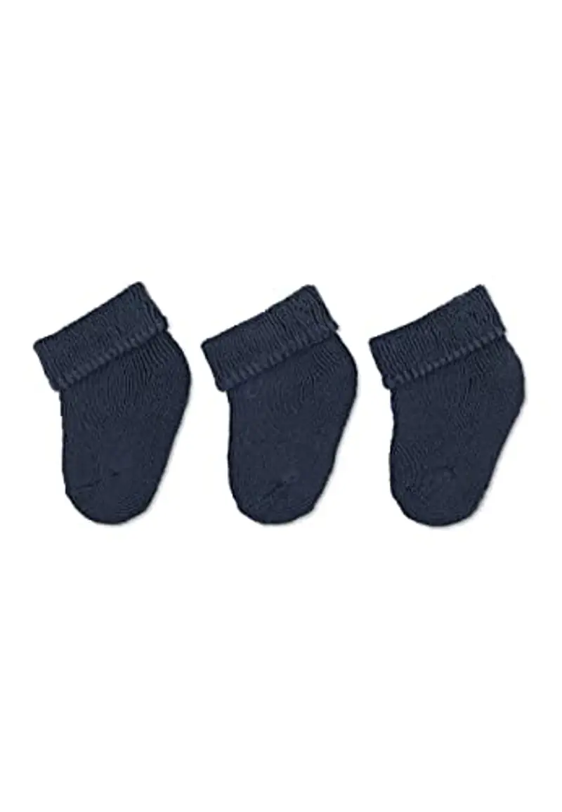 Sterntaler 3 Pack Baby Socks Calzini, Dark Blue, 0 Mesi (Pacco da 3) Unisex