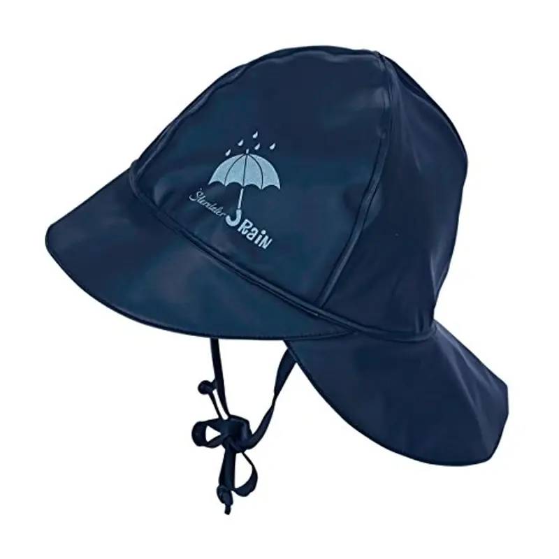Sterntaler Berretto antipioggia, Unisex, Fodera, Logo riflettente, Età: da 18-24 mesi, Taglia: 51, Blu mare