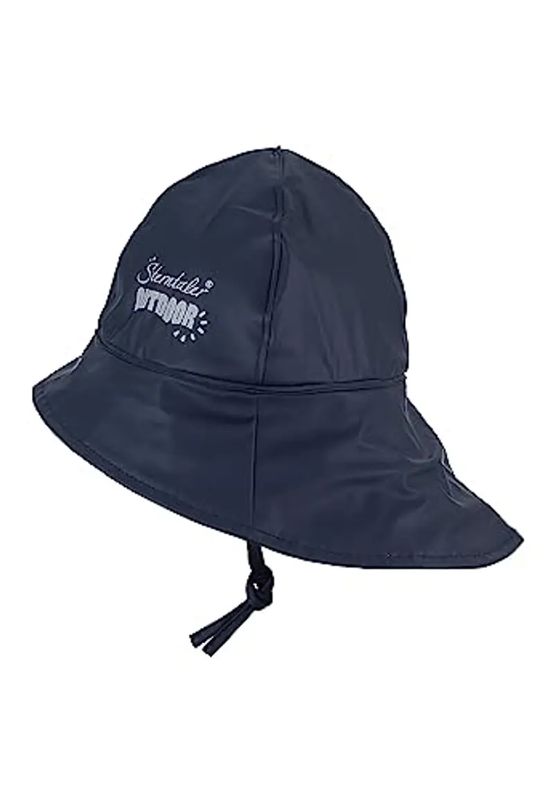 Sterntaler Cappello Antipioggia Tinta Unita Impermeabile, Blu Marino, XXS Bambini e Ragazzi miniatura 2