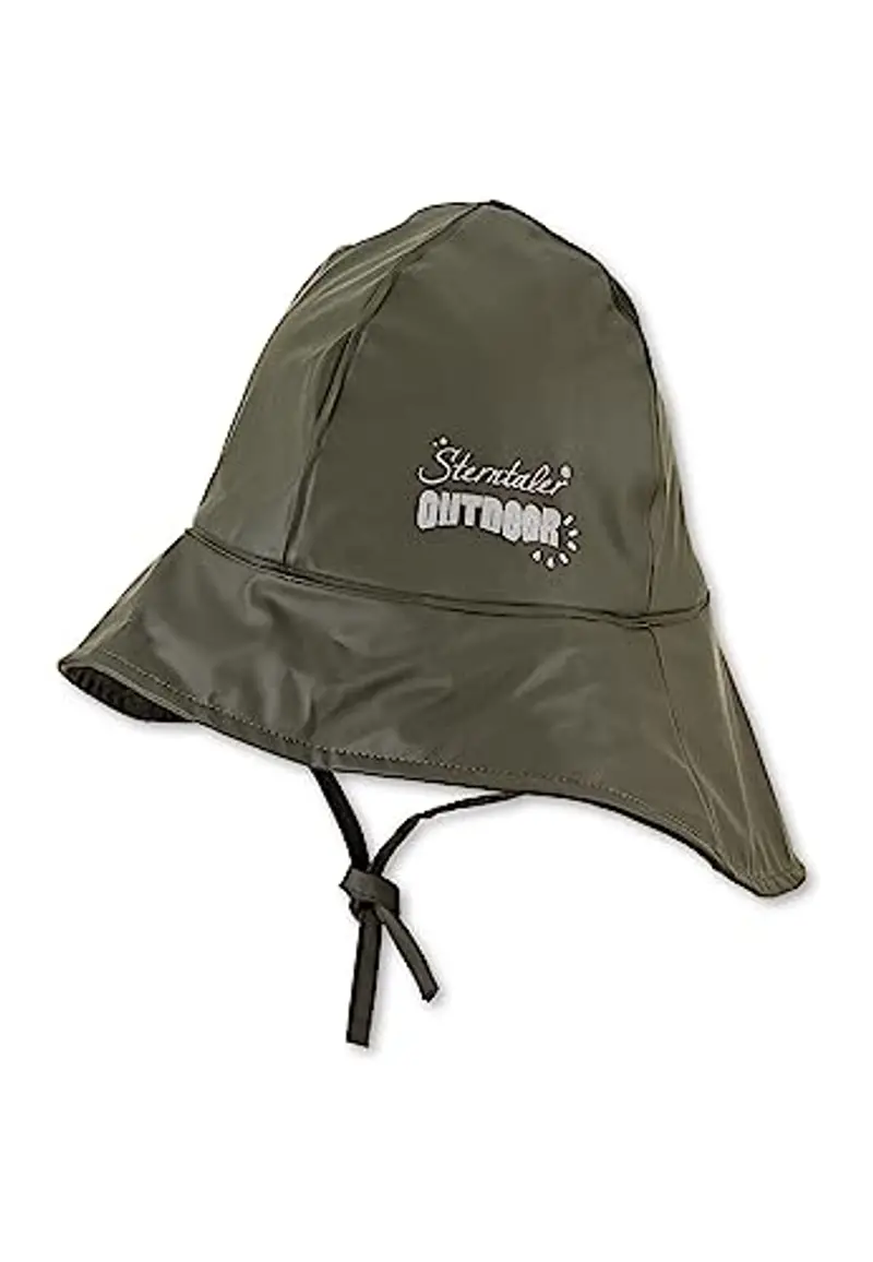 Sterntaler Cappello Antipioggia Tinta Unita, Verde Scuro, 49 cm Bambini e Ragazzi