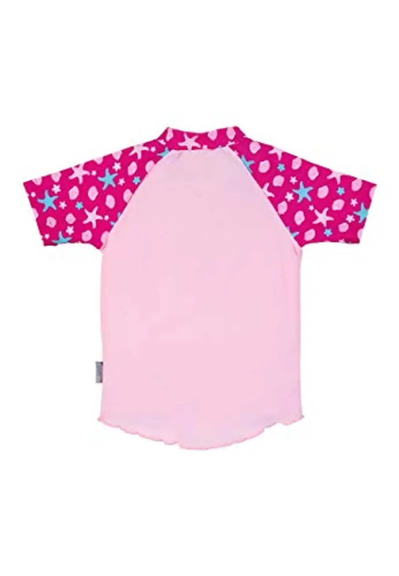 Sterntaler Kurzarm-Schwimmshirt Sealife Maglietta Rash Guard, Rosa, 80 Bimba miniatura 2