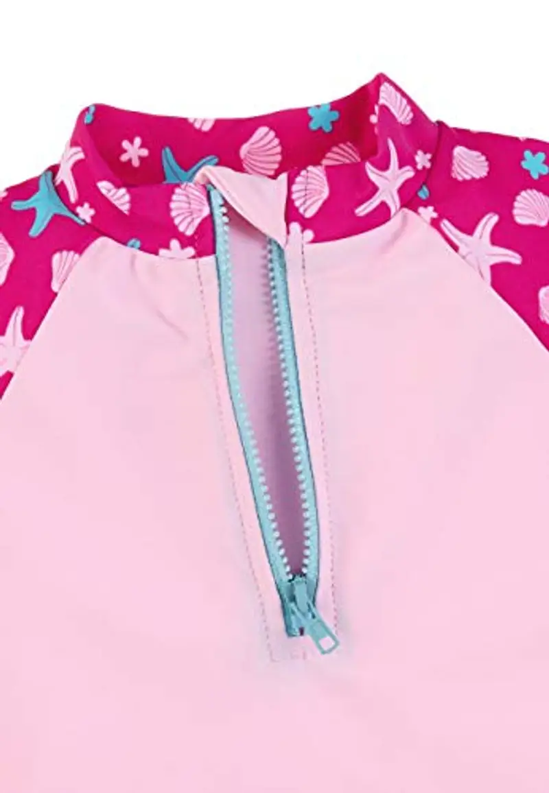 Sterntaler Kurzarm-Schwimmshirt Sealife Maglietta Rash Guard, Rosa, 80 Bimba miniatura 3