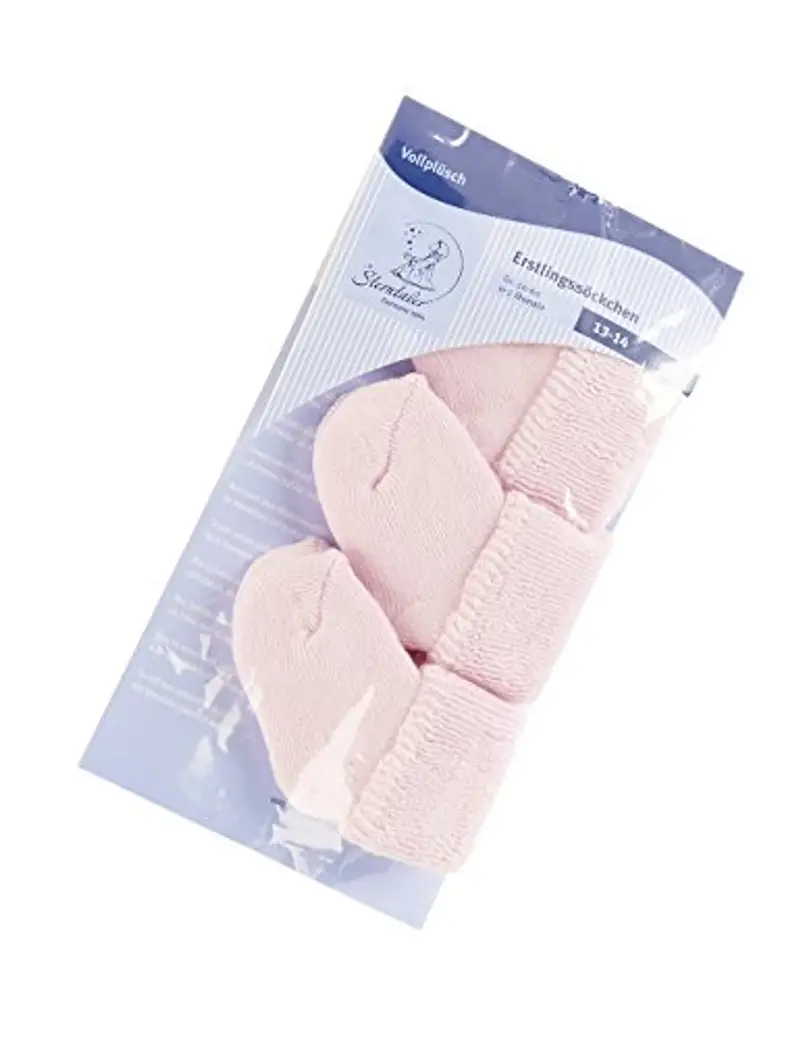 Sterntaler Primi calzini, 3 paia, Età: da 0 mesi, Taglia: Neonati (Taglia 0), Rosa miniatura 2