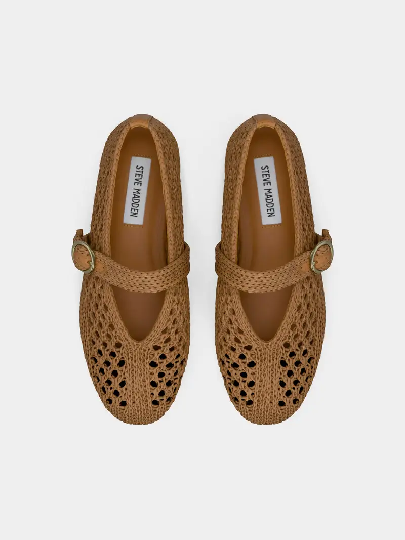 Ballerina con cinturino Alara caramello miniatura 3