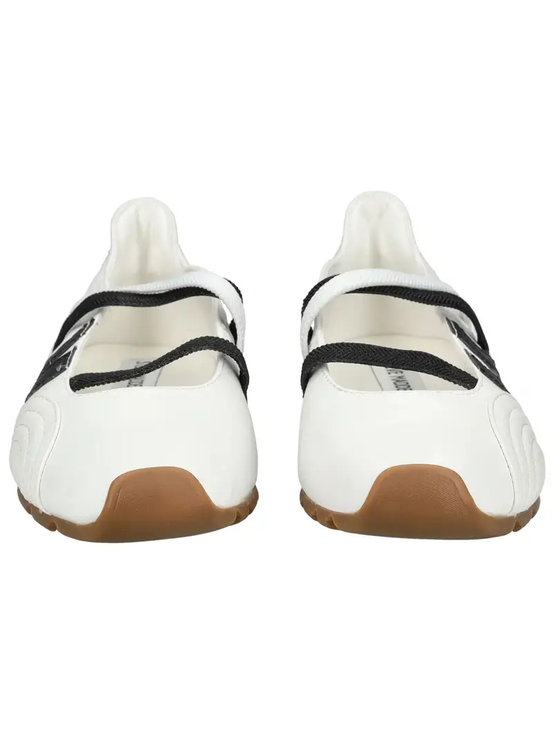 Ballerina con cinturino nero / bianco miniatura 3