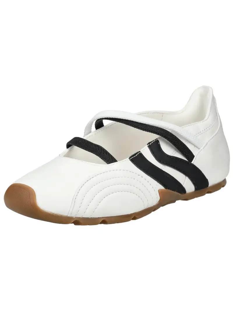 Ballerina con cinturino nero / bianco