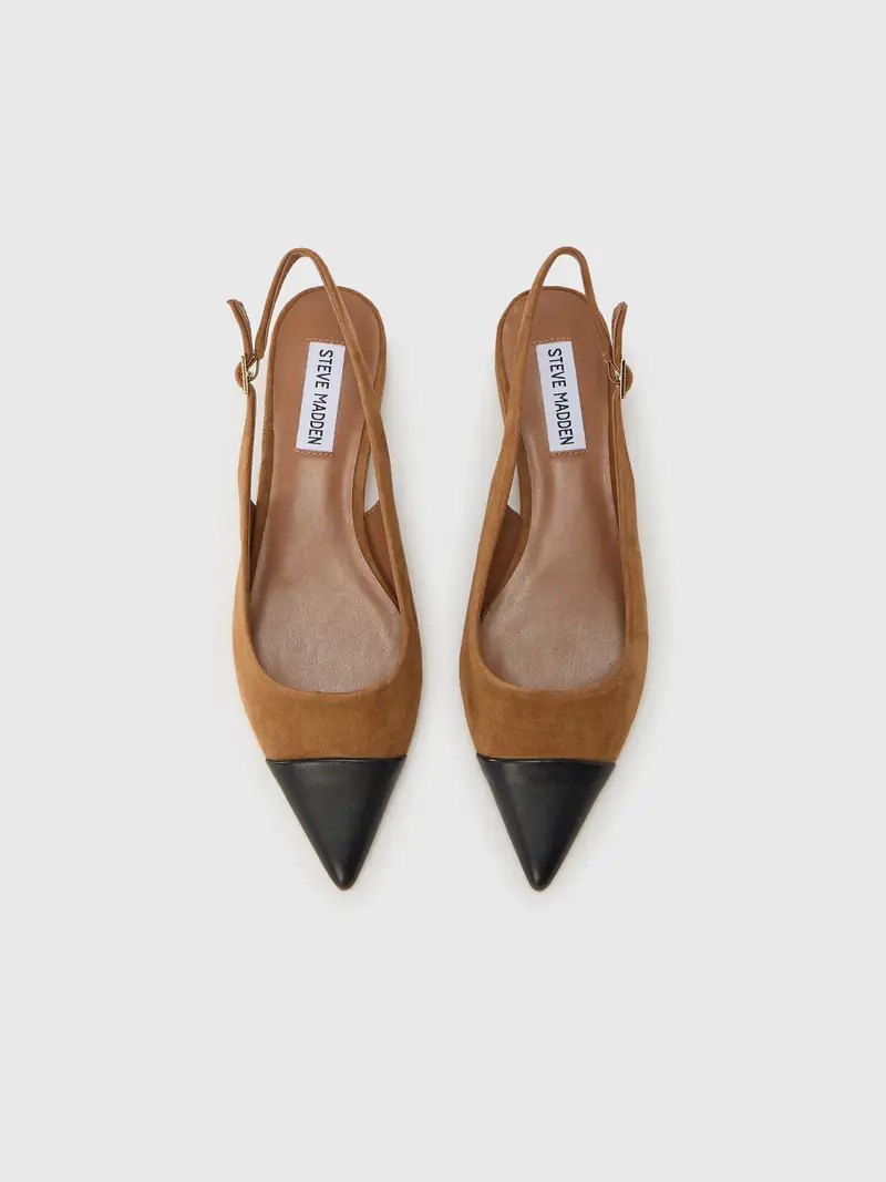 Ballerina con cinturino Rowyn caramello / nero miniatura 3