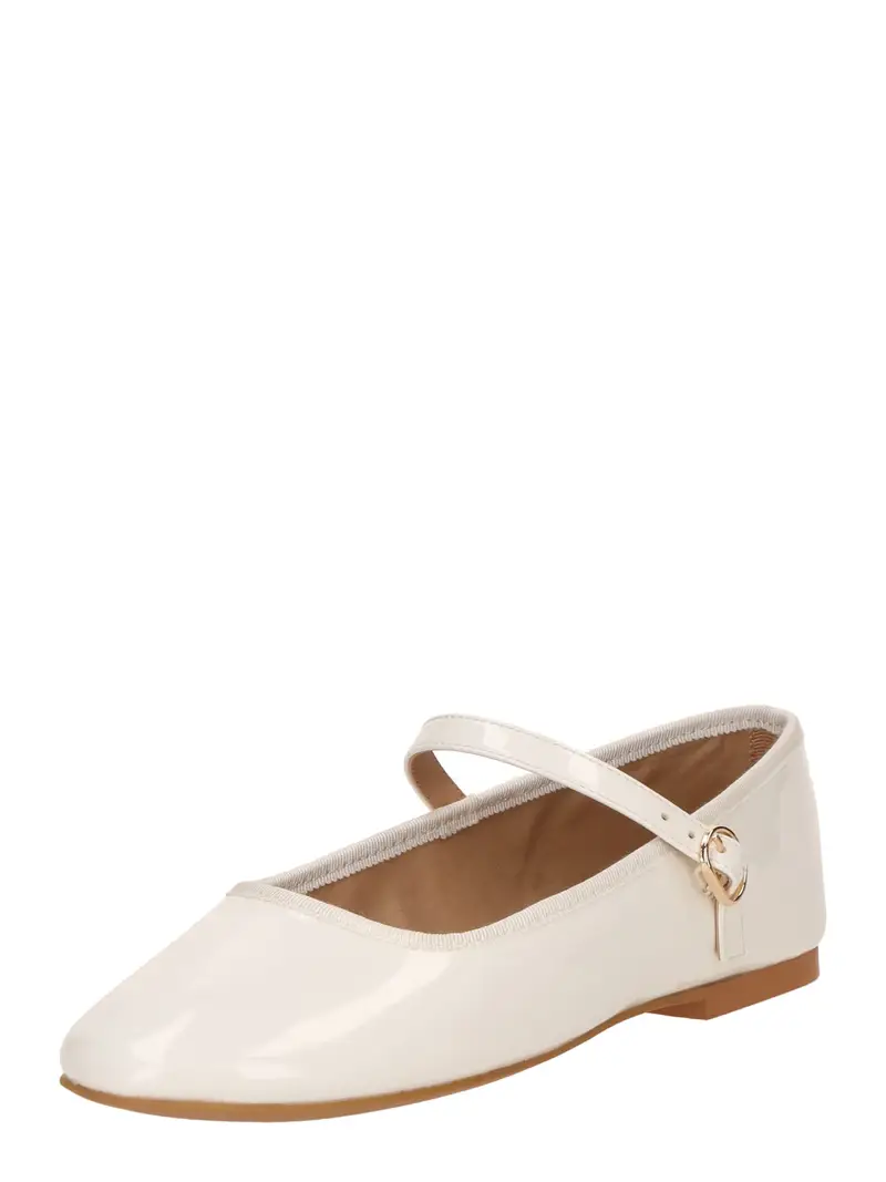 Ballerina con cinturino 'Volley' bianco naturale