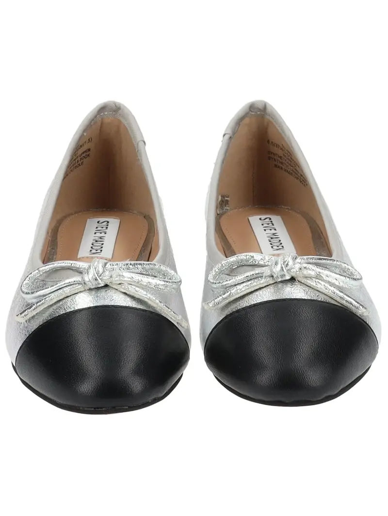 STEVE MADDEN Ballerina nero / argento miniatura 3