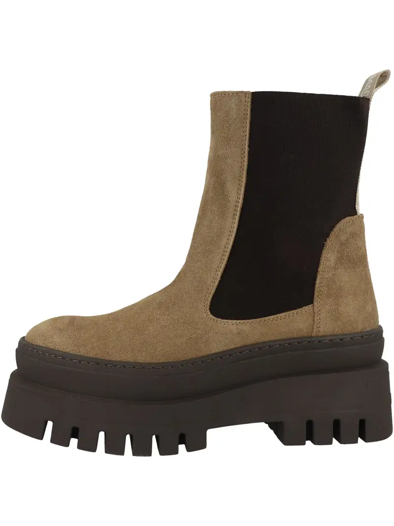 Boots chelsea Cassandra beige / nero miniatura 2