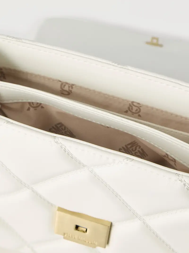 Borsa a spalla BVOLTURI bianco miniatura 3