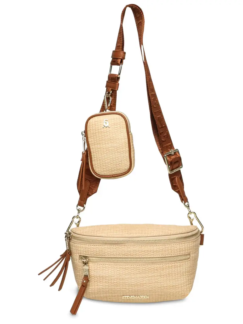 Borsa a tracolla beige / marrone