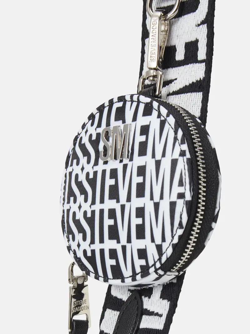 Borsa a tracolla Bvades nero / bianco miniatura 2