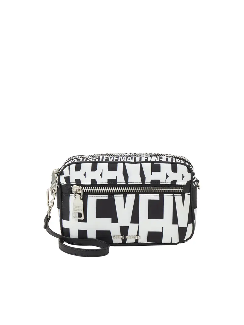 Borsa a tracolla Bvades nero / bianco