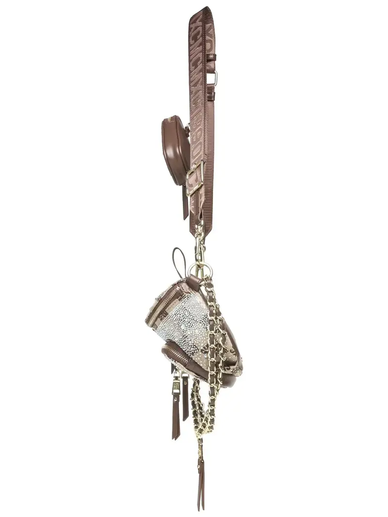 Borsa a tracolla marrone miniatura 3