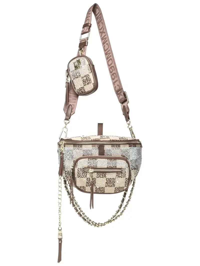 Borsa a tracolla marrone