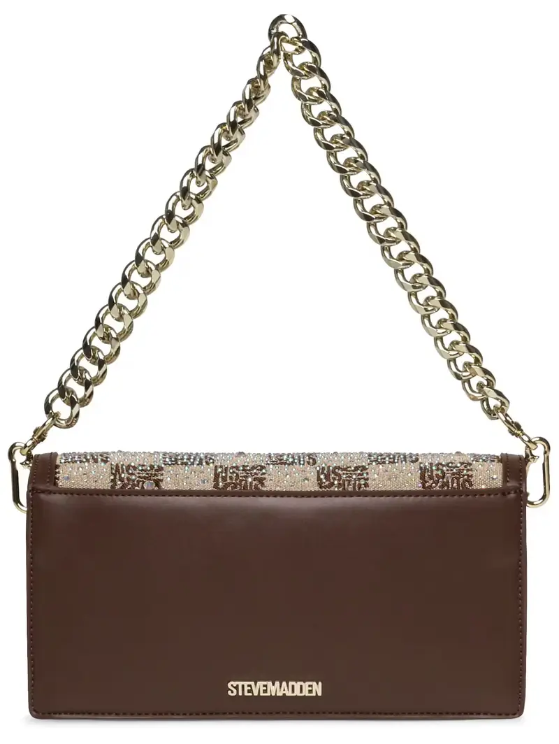 Borsa a tracolla marrone / marrone chiaro miniatura 2