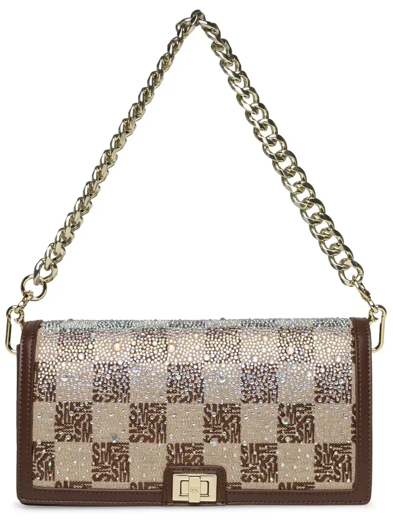 Borsa a tracolla marrone / marrone chiaro