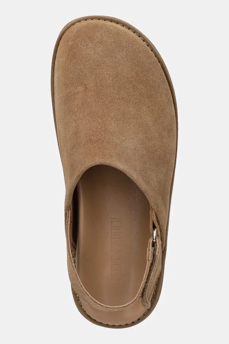 ciabatte slide in camoscio Mellow donna colore marrone 11004849 miniatura 4