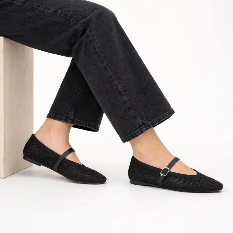 Gayla Rose Blacl Ballerina - 35 5