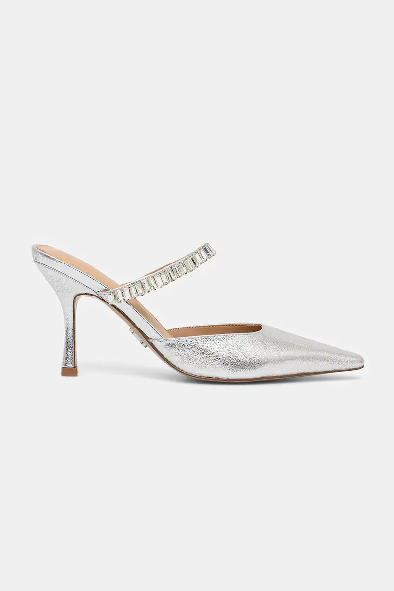 infradito in pelle Brecki-R donna colore argento 11003897 miniatura 2