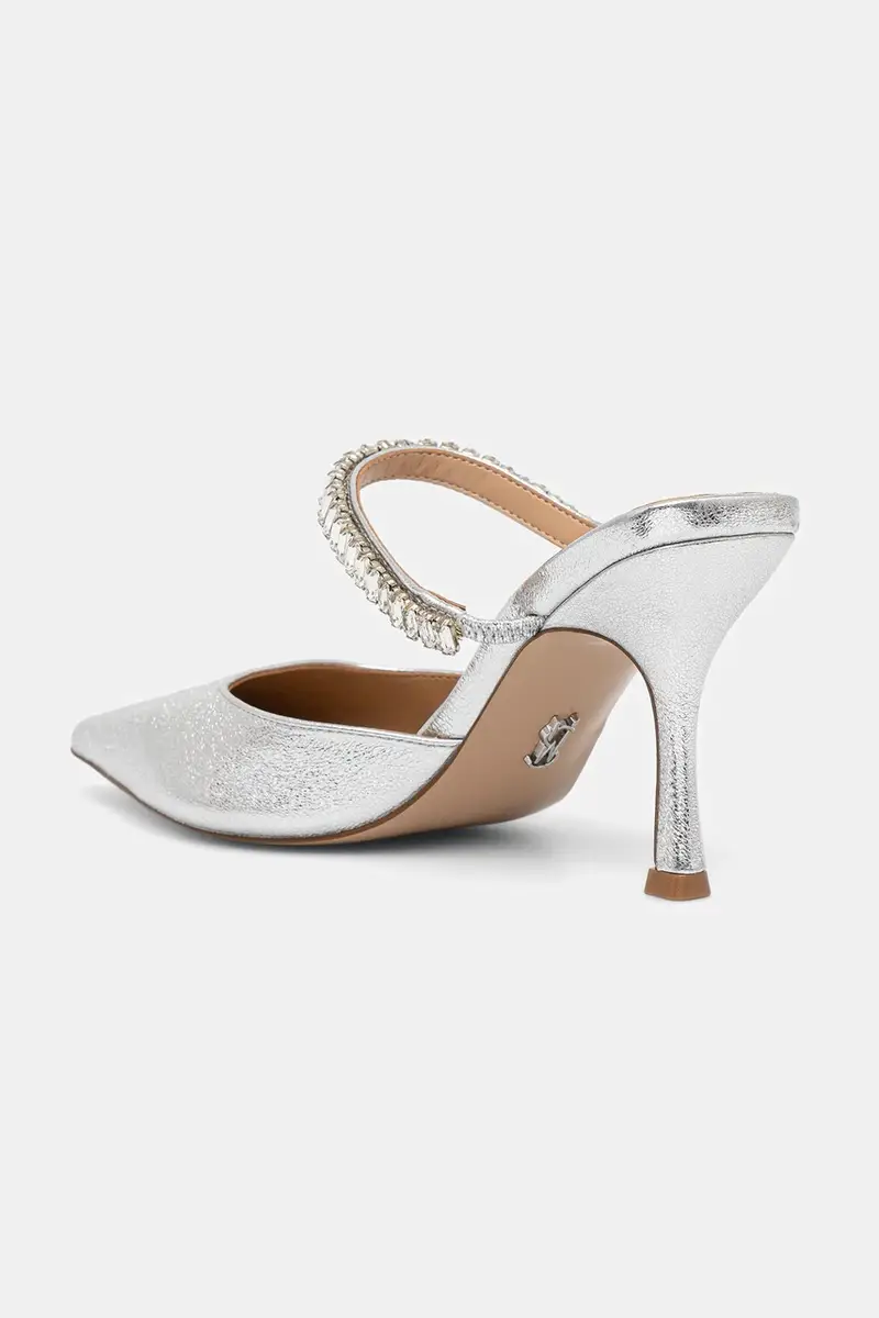 infradito in pelle Brecki-R donna colore argento 11003897 miniatura 3