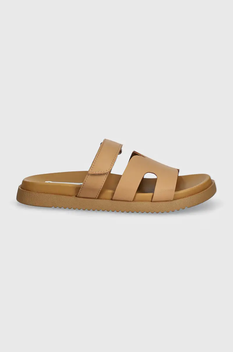 infradito in pelle donna colore marrone miniatura 2