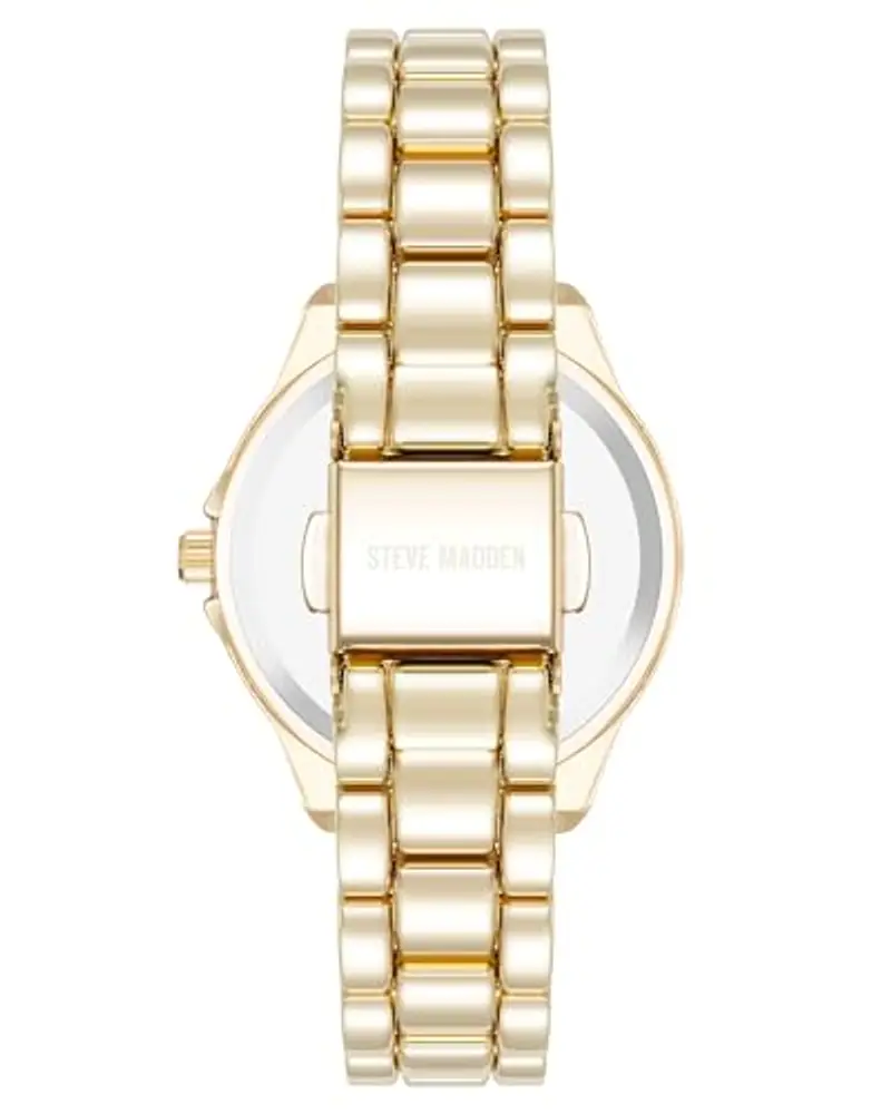 Steve Madden Orologio da donna, Nero/Oro miniatura 3