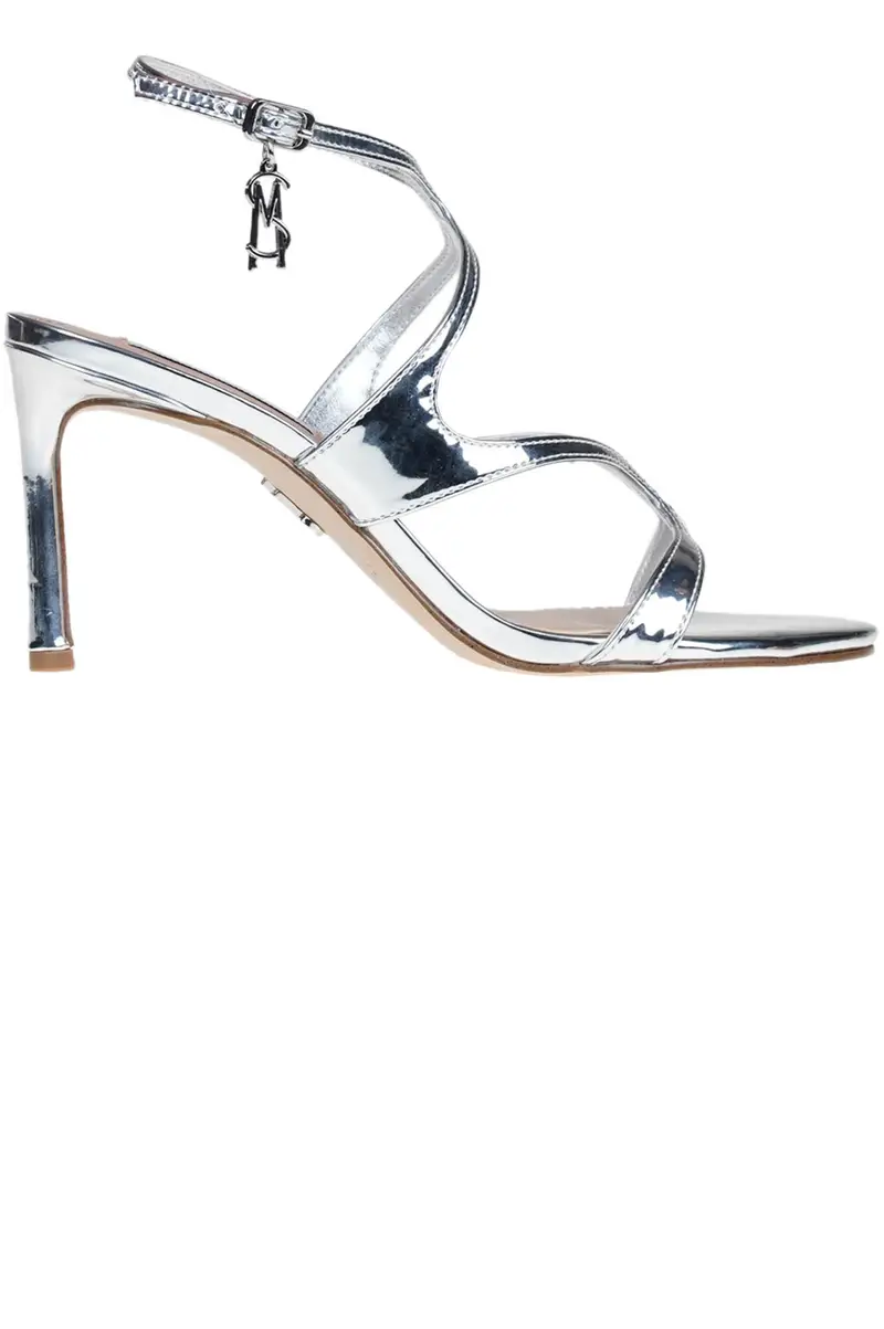 Steve Madden Sandali Gracia Argento in ecopelle metallizzata