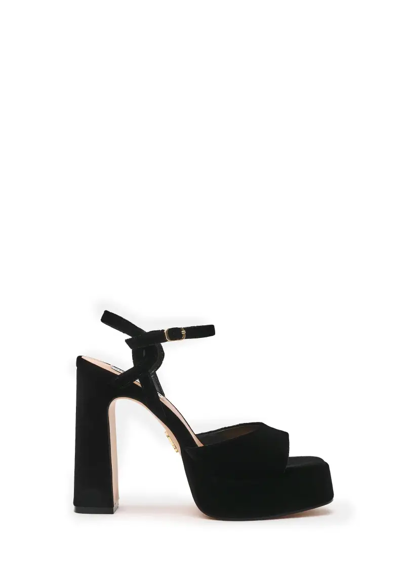 Steve Madden Sandali Donna MILIANA Nero in Velluto