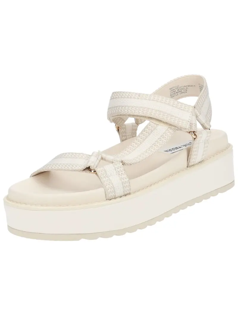 STEVE MADDEN Sandalo con cinturino  beige / bianco