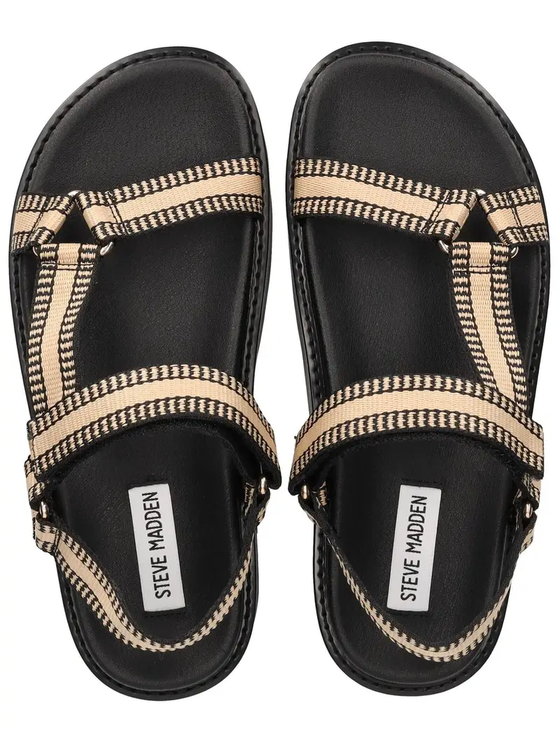 STEVE MADDEN Sandalo con cinturino beige / nero miniatura 2