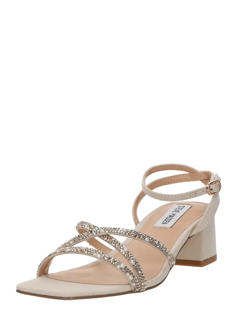 Sandalo con cinturino 'Gabby-P' stucco / trasparente / bianco