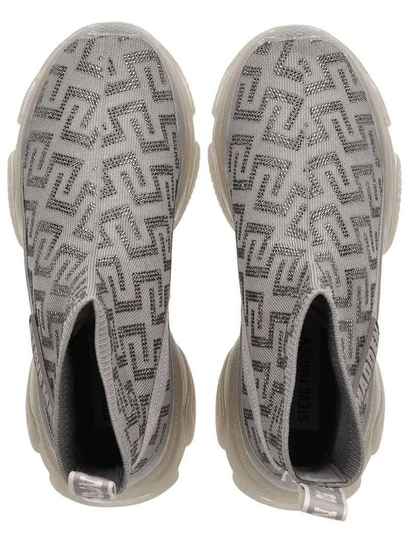 STEVE MADDEN Sneaker alta  grigio / argento miniatura 2