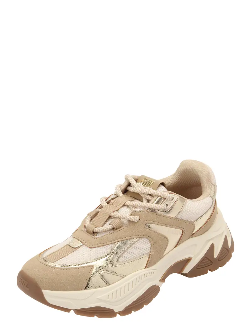 Sneaker bassa Ample camello / écru / oro