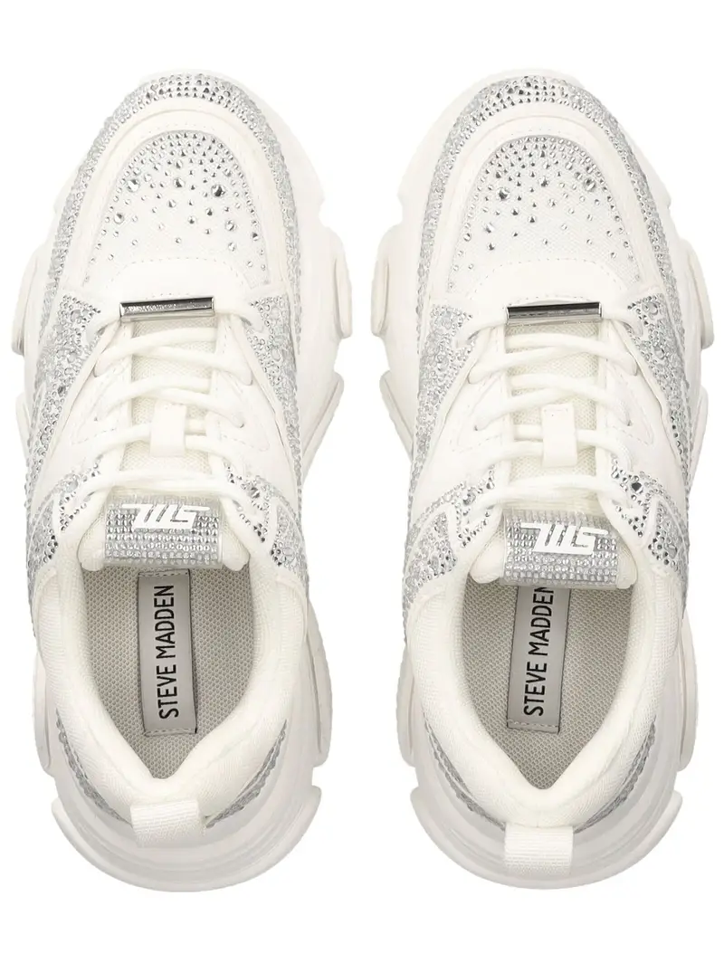 STEVE MADDEN Sneaker bassa argento / bianco miniatura 2