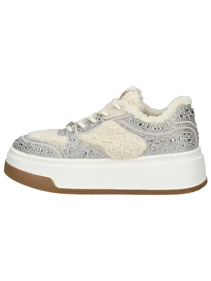 Sneaker bassa beige / argento miniatura 2