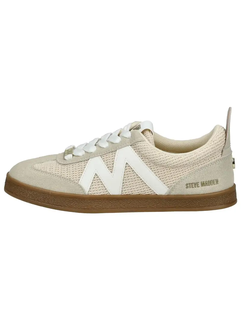 Sneaker bassa beige / bianco miniatura 2
