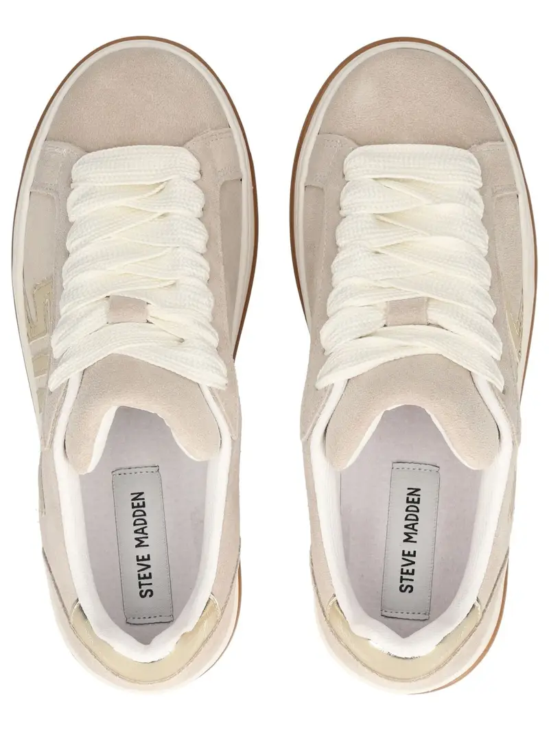 STEVE MADDEN Sneaker bassa beige / oro miniatura 2
