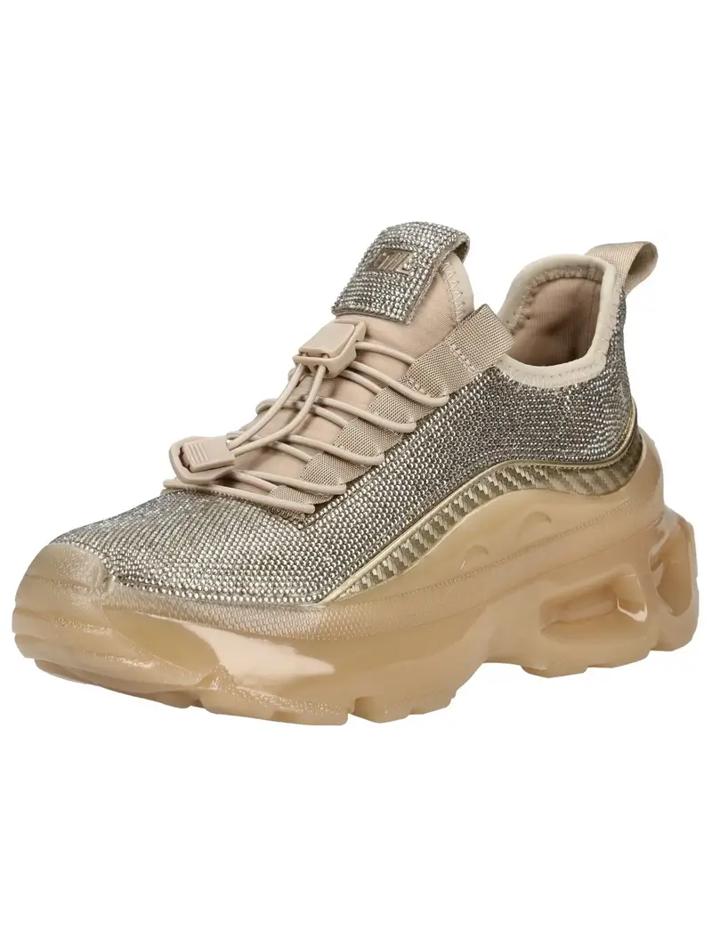Sneaker bassa beige / oro