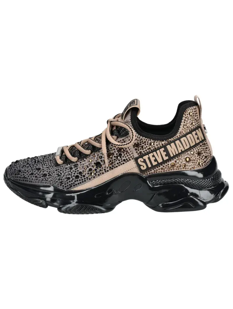 Sneaker bassa beige scuro / nero miniatura 2