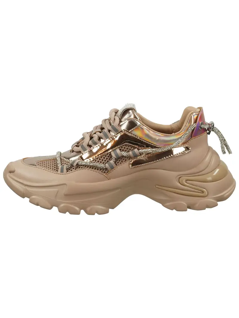 Sneaker bassa beige scuro / oro miniatura 2