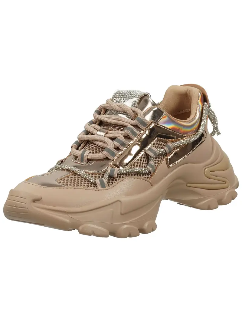 Sneaker bassa beige scuro / oro