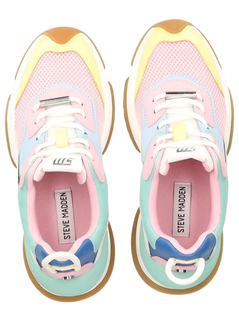 STEVE MADDEN Sneaker bassa 'Belissimo' giallo / grigio chiaro / menta / rosa / nero miniatura 2