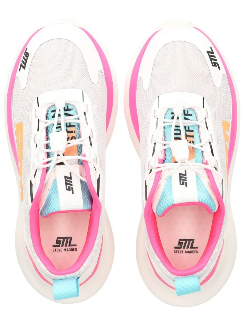 STEVE MADDEN Sneaker bassa blu chiaro / rosa neon / nero / bianco miniatura 2