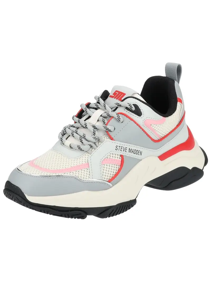 STEVE MADDEN Sneaker bassa  crema / grigio / rosso