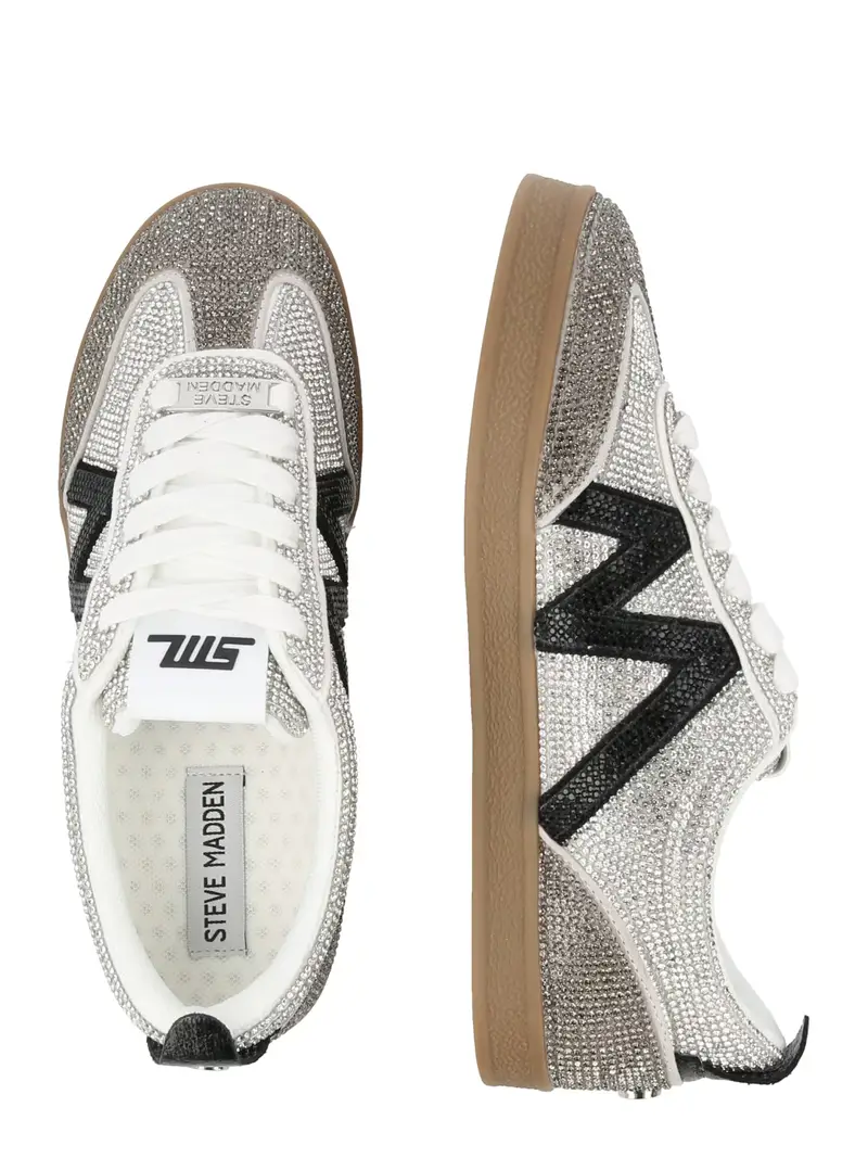 Sneaker bassa Degree-R crema / nero / argento miniatura 2