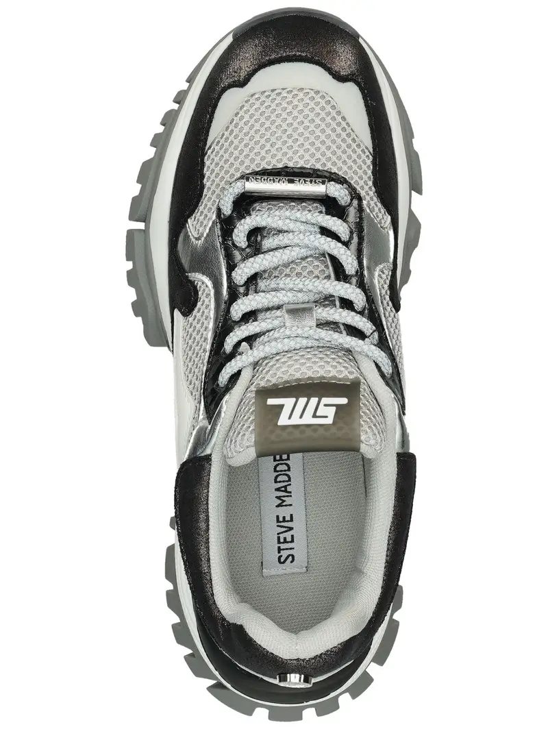 STEVE MADDEN Sneaker bassa grigio / antracite / argento miniatura 2
