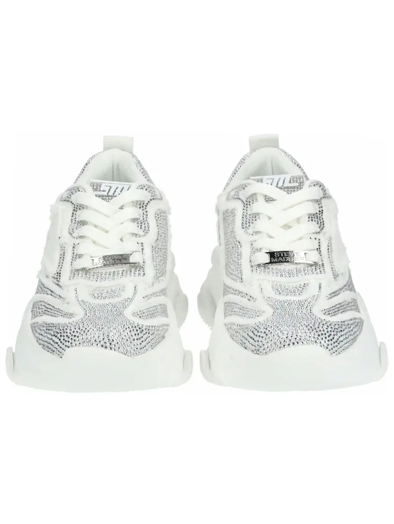 Sneaker bassa grigio argento / bianco miniatura 3